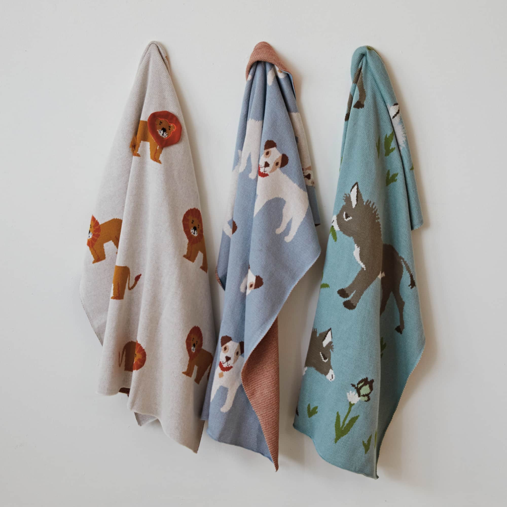 Hello Honey® Dog Prints Cotton Knit Baby Blanket